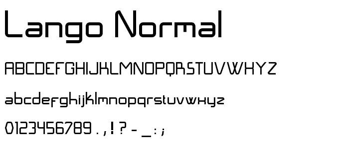 Langó Normal font
